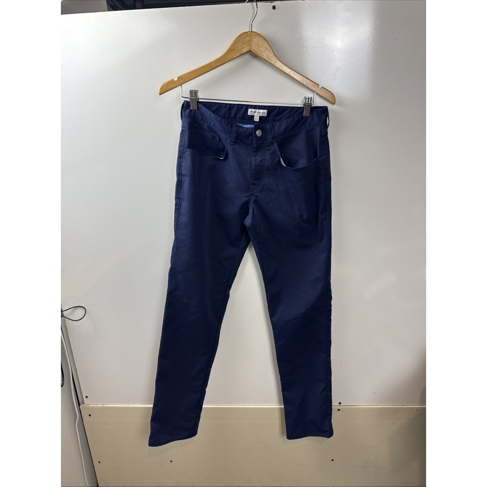 Peter Millar Pants Mens 5 Pocket Performance Pants Golf Travel Navy Size 30x32